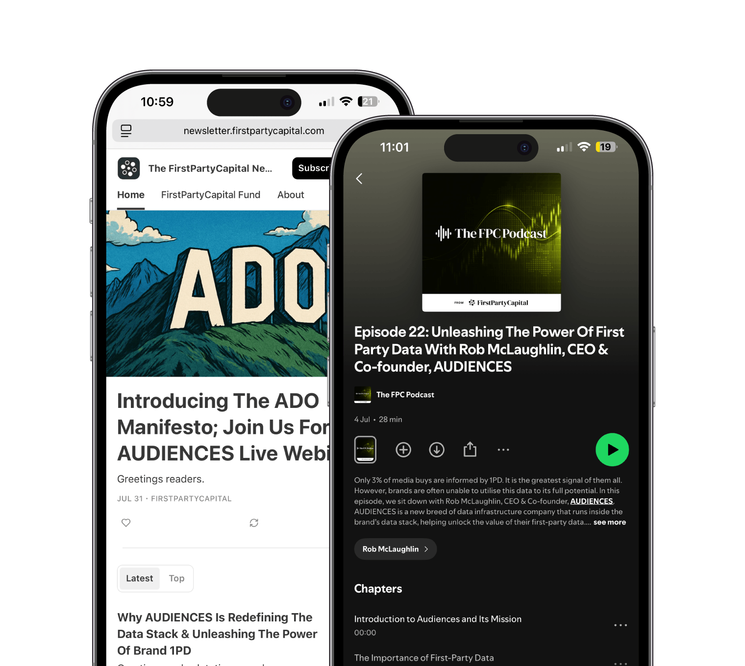 The FPC Podcast Mobile App Interface